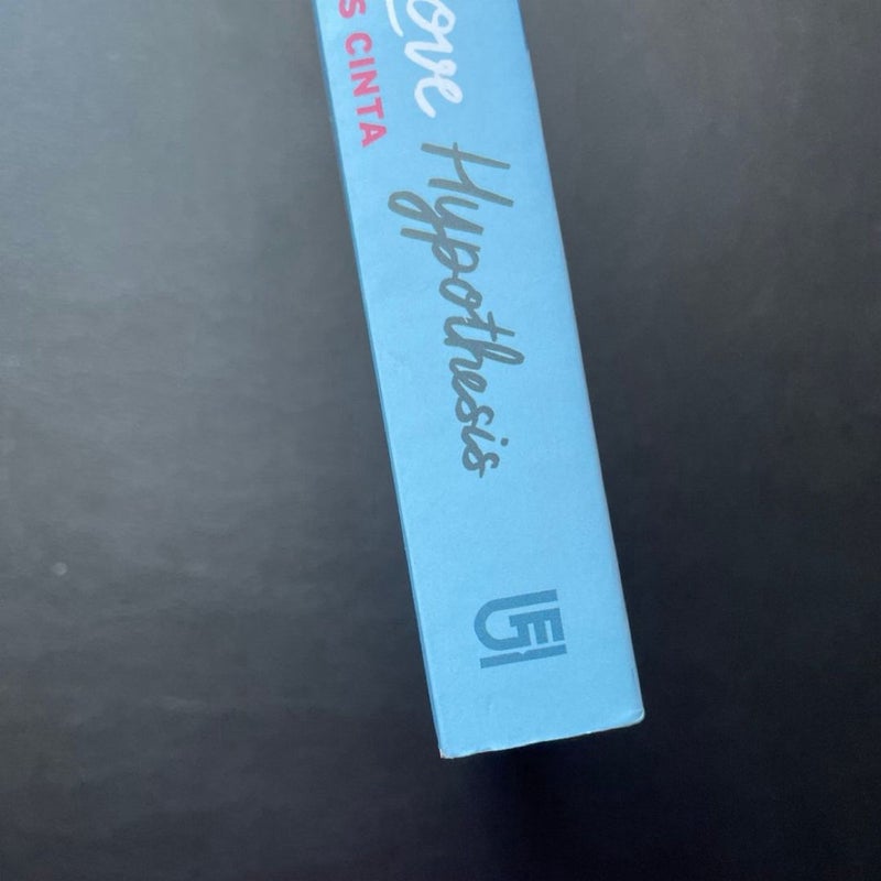 The Love Hypothesis Indonesian edition with matching bookmark