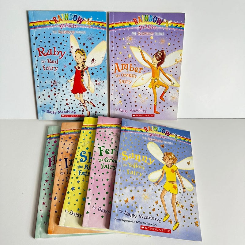 Rainbow Magic, The Rainbow Fairies book bundle, 7 books