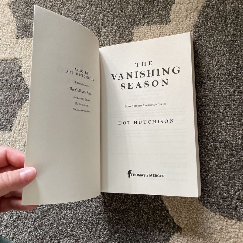 The Vanishing Season (The Collector, 4) by Hutchison, Dot