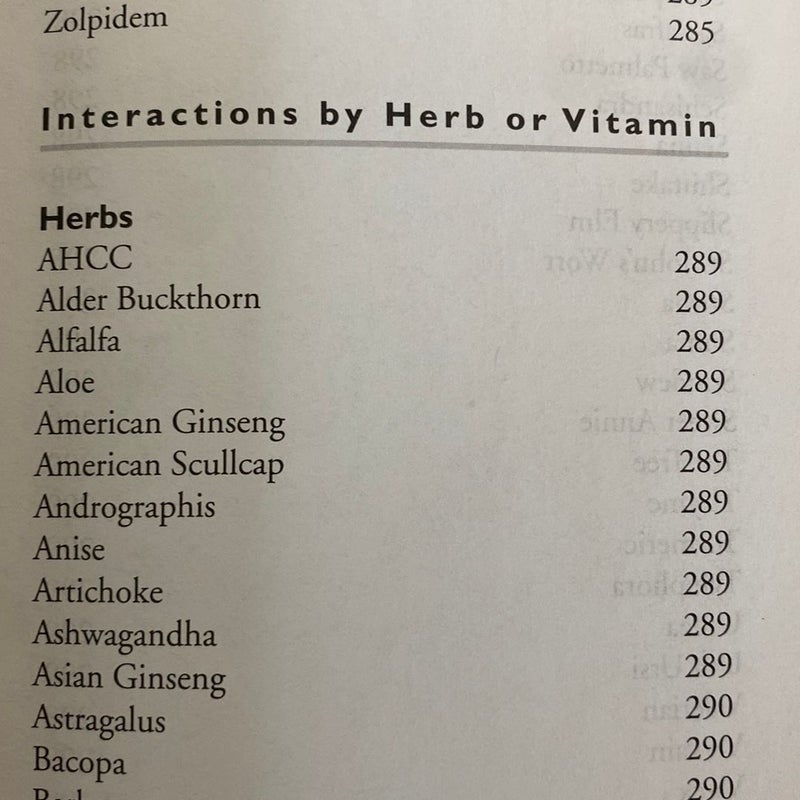 A-Z Guide to Drug-Herb-Vitamin Interactions Revised and Expanded 2nd Edition