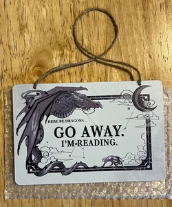 Owlcrate ‘Go Away’ Dragon Sign