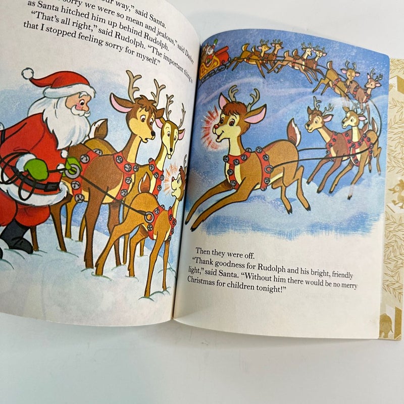 Rudolph The Red-Nosed Reindeer Shines Again-Little Golden Book 1982