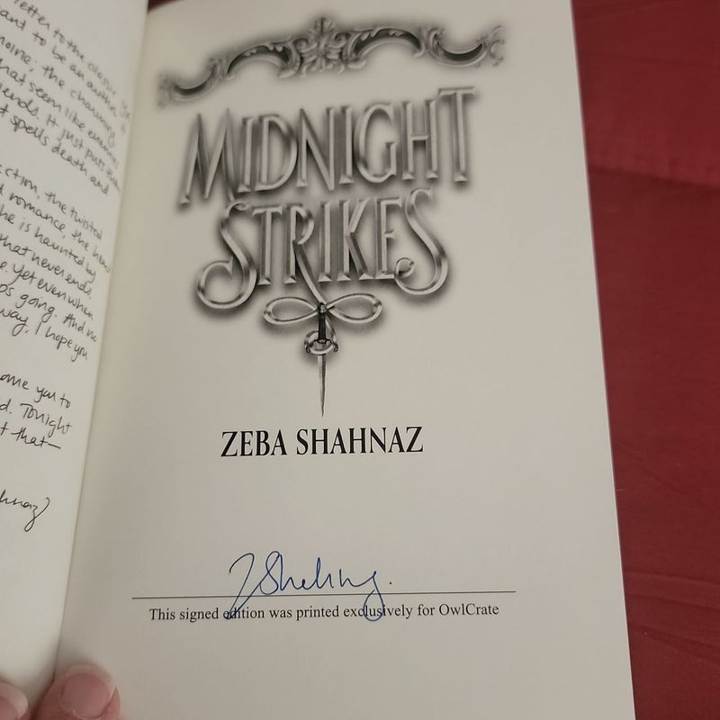 Midnight Strikes owlcrate Exclusive *SIGNED*