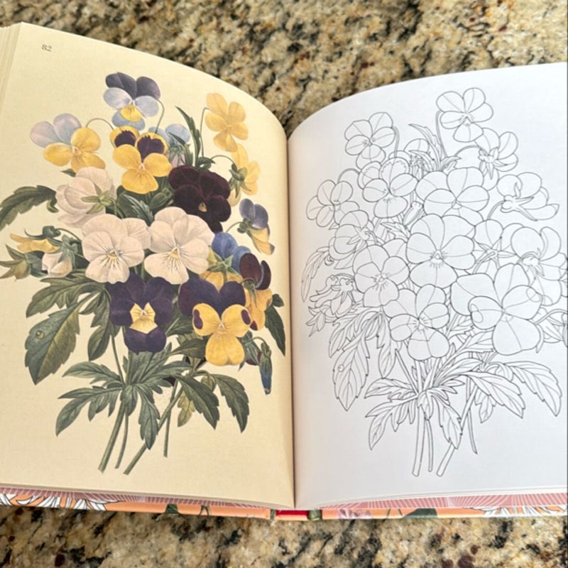 The Flowers Coloring Book