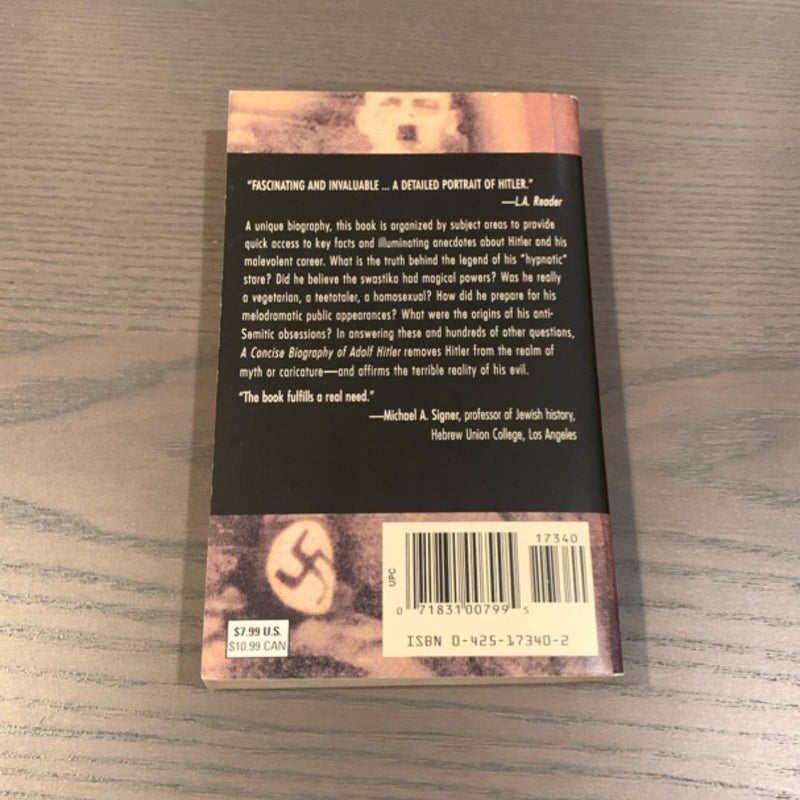 A Concise Biography of Adolf Hitler