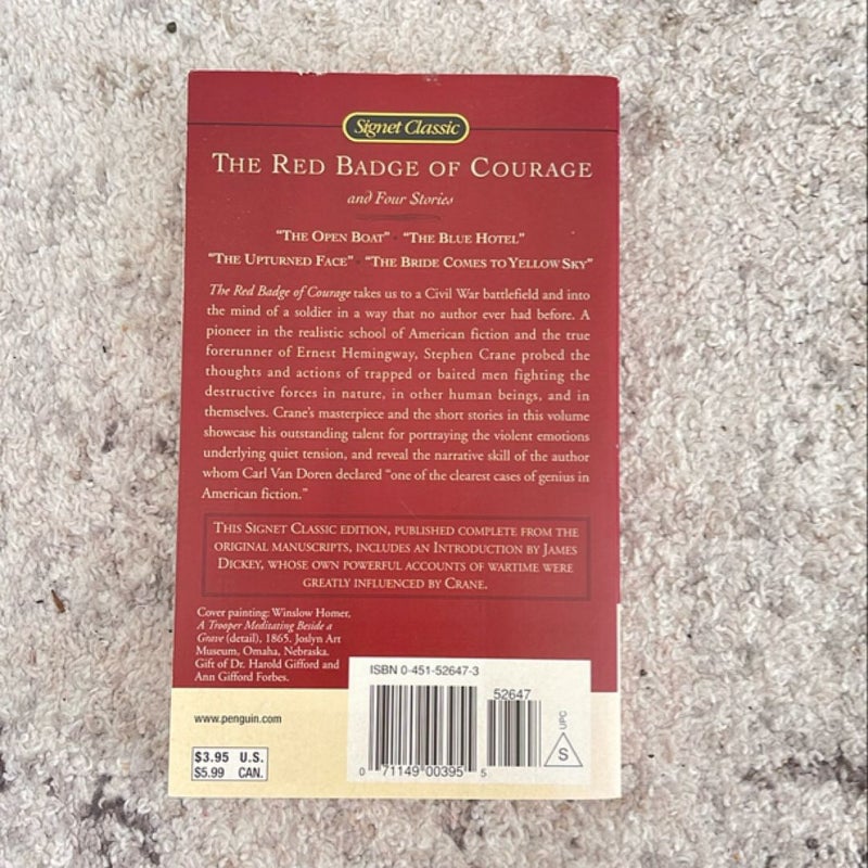 The Red Badge of Courage and Four Stories