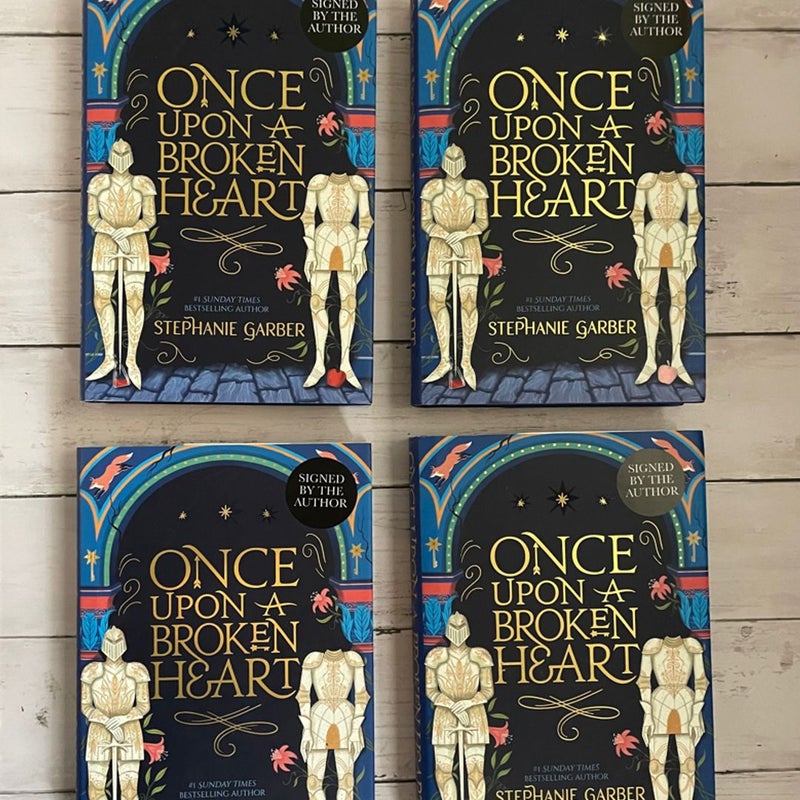Once Upon a Broken Heart SIGNED UK hidden covers