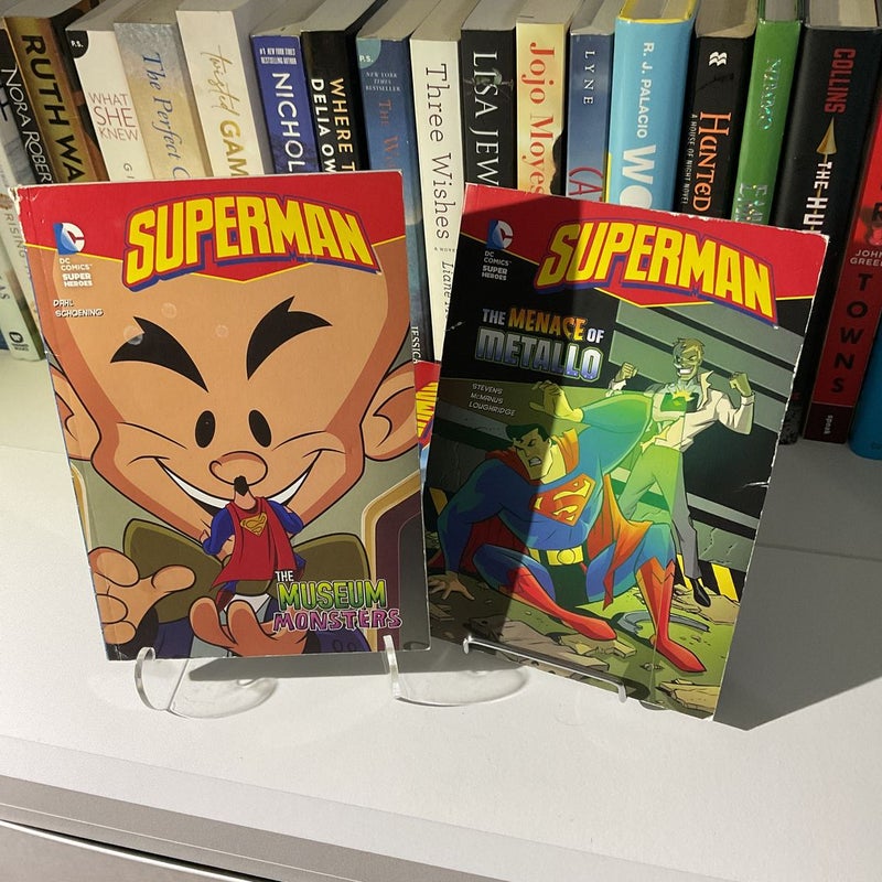 DC Comics SuperHeroes Superman Chapter Book Bundle