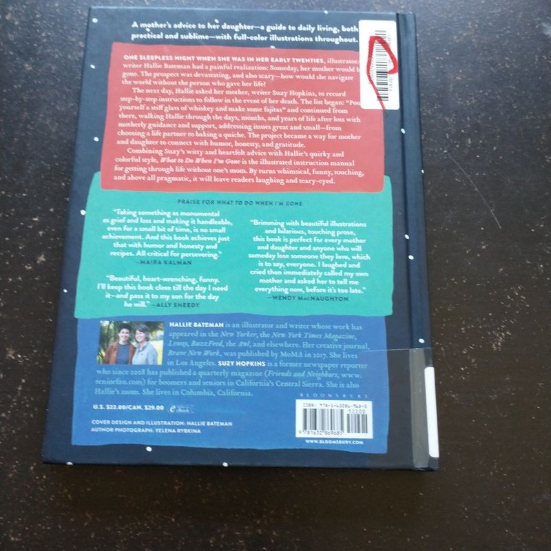 What to Do When I'm Gone by Suzy Hopkins, Hardcover