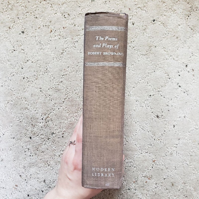 The Poems and Plays of Robert Browning (The Modern Library Edition, 1931)