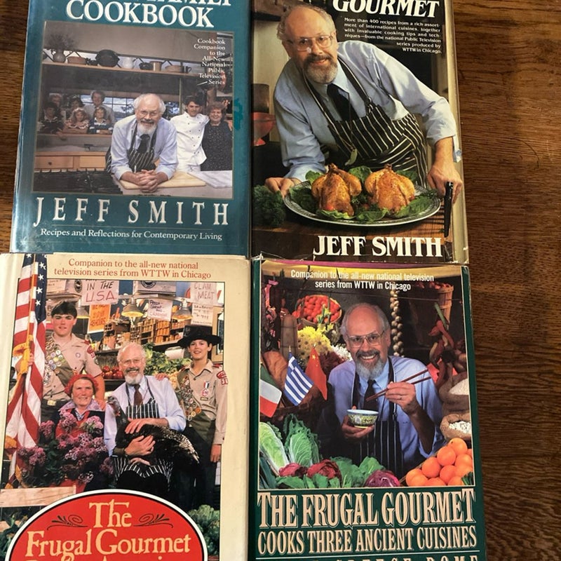 Lot of 4 Frugal Gourmet Cookbooks