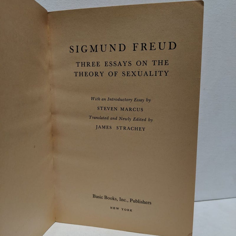Three Essays on the Theory of Sexuality by Sigmund Freud, Paperback Pangobooks