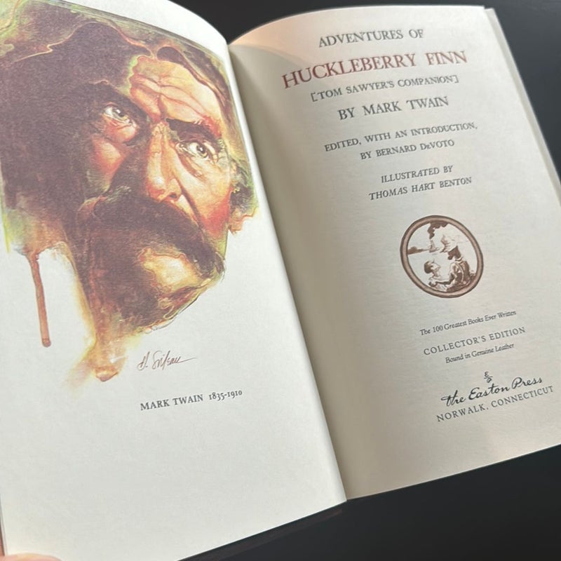 Easton Press Adventures of Huckleberry Finn (Tom Sawyer’s Companion)