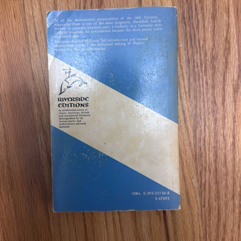 Poetry and Prose of Alexander Pope
