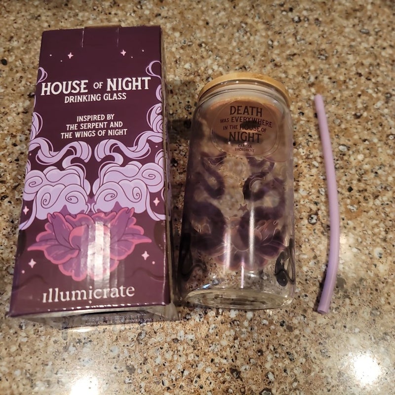Illumicrate House of Night Drinking Glass