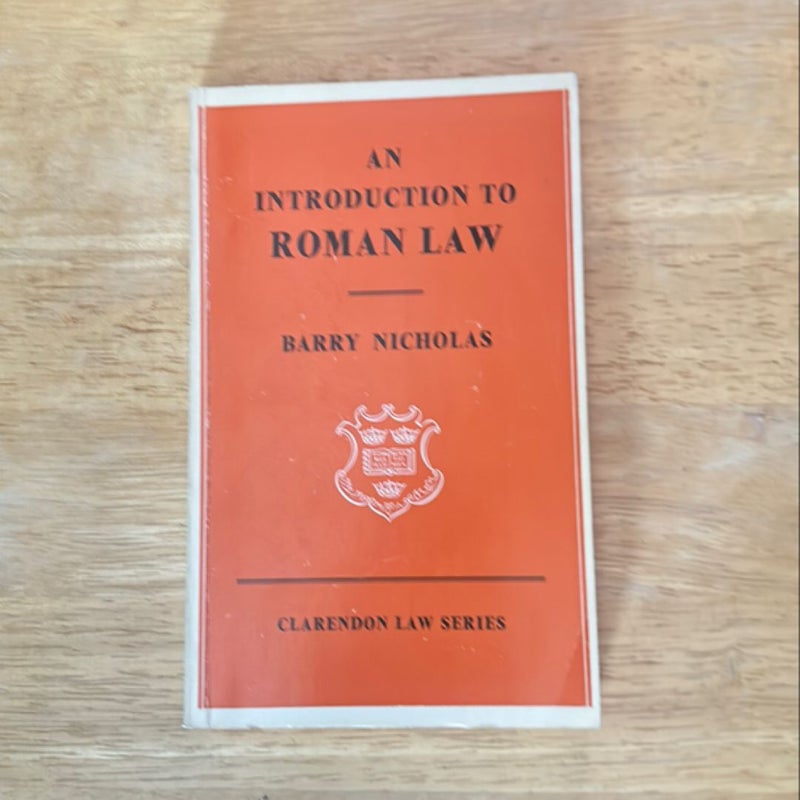 An Introduction to Roman Law