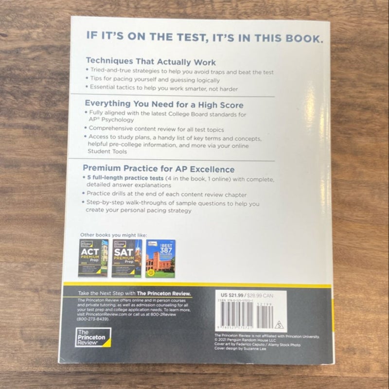 Princeton Review AP Psychology Premium Prep 2022