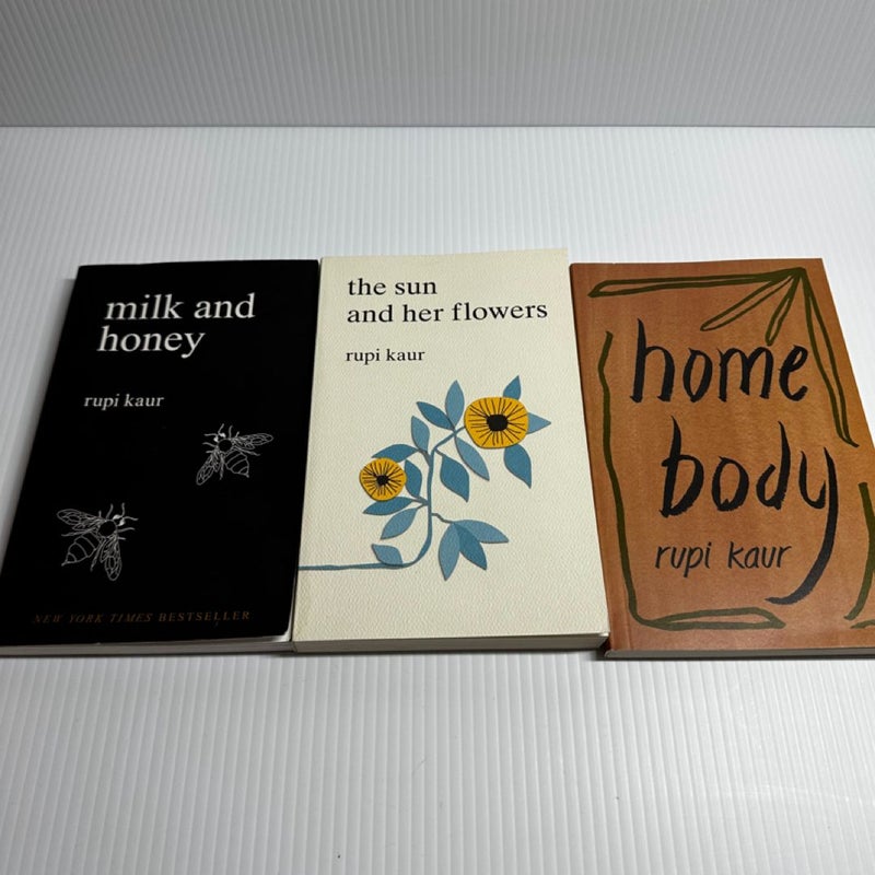 Rupi Kaur Poetry 3 Book Bundle 