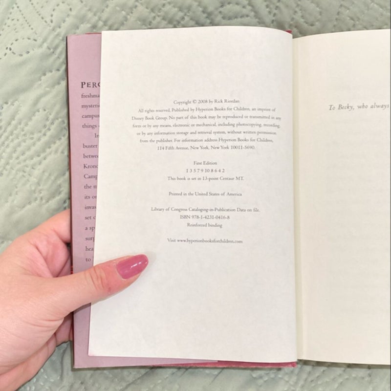 FIRST EDITION Percy Jackson and the Olympians, The Battle of the Labyrinth
