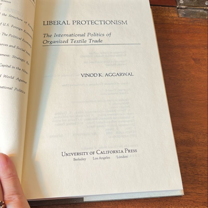 Liberal Protectionism (1st Ed/1st)