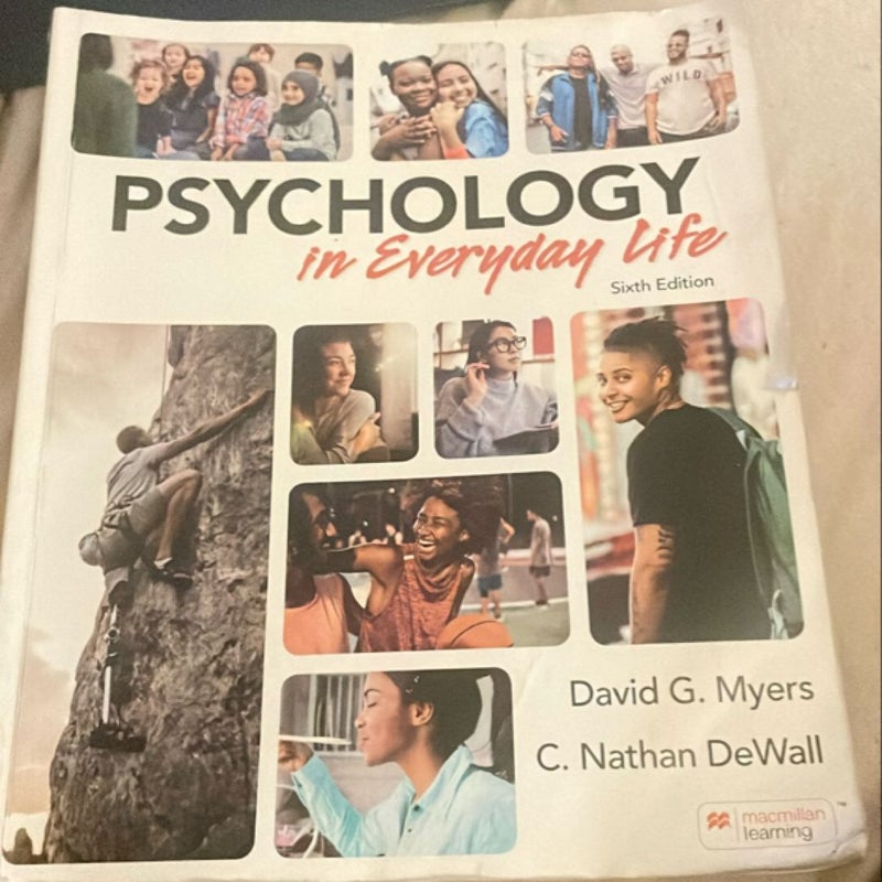 Psychology in Eeryday Life 6th Edition 