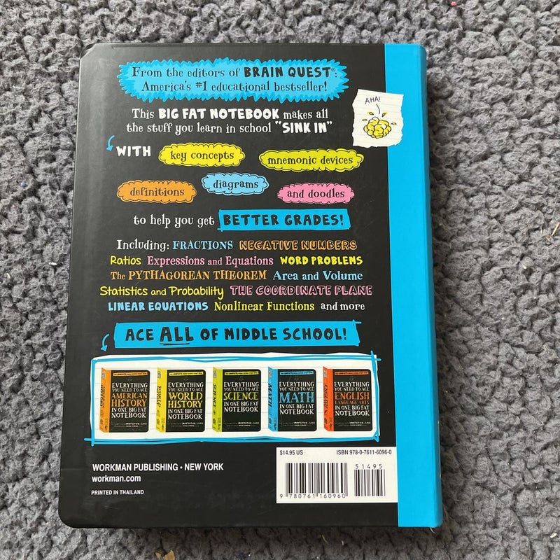 Everything You Need to Ace Math in One Big Fat Notebook