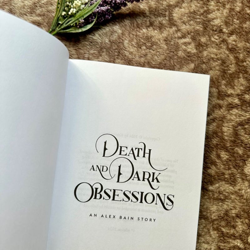 Death and Dark Obsessions (Alex Bain Book 2)