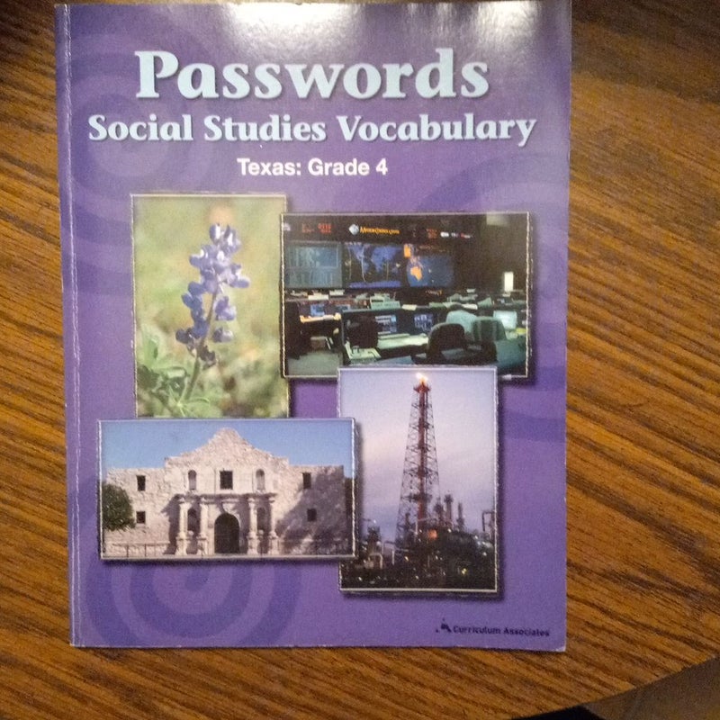 Passwords Social Studies Vocabulary