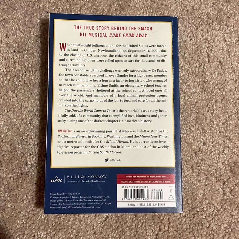 The day the world came to town updated edition by jim defede paperback
