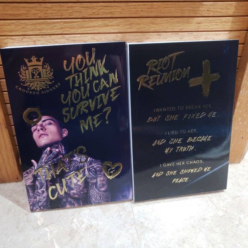 Riot House, Riot Rules, Riot Act, and Riot Reunion (all signed)