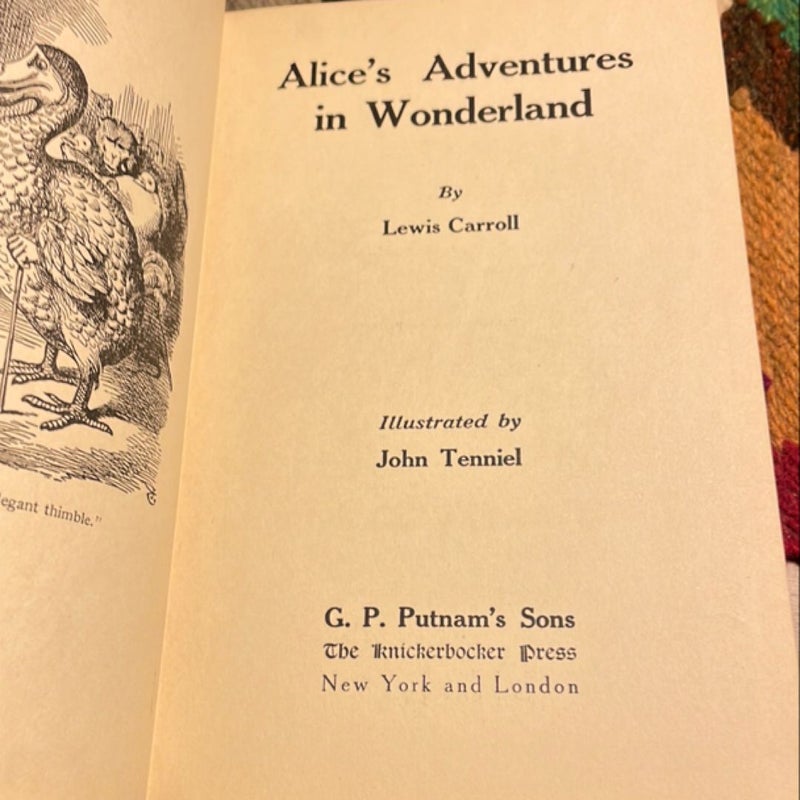 Alice’s Adventures in Wonderland (early 1900s Knickerbocker Press Issue)