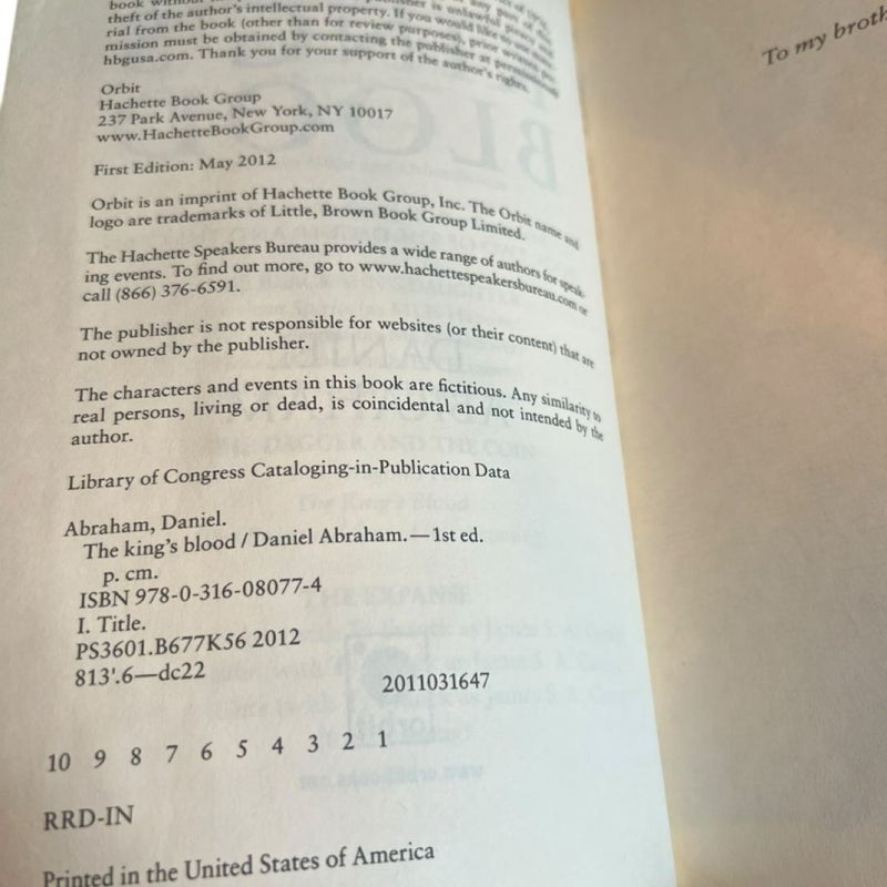 The King's Blood (The Dagger and the Coin, 2)