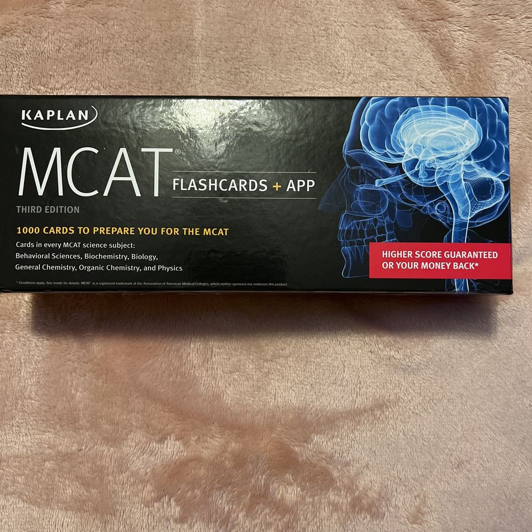Kaplan MCAT Flashcards + App by Kaplan Test Prep, Hardcover Pangobooks