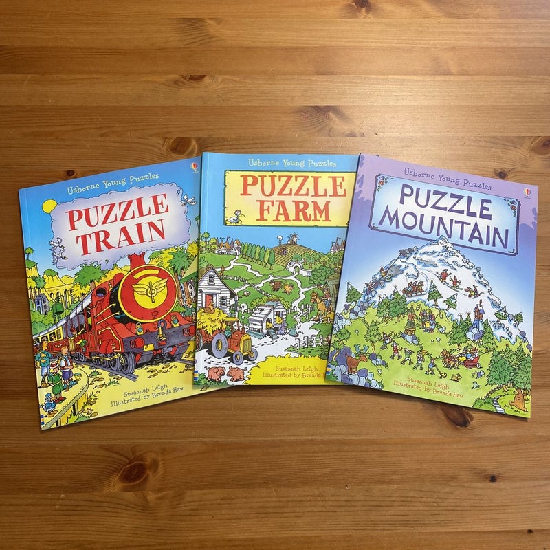 Usborne Young Puzzles Set of 3 Books