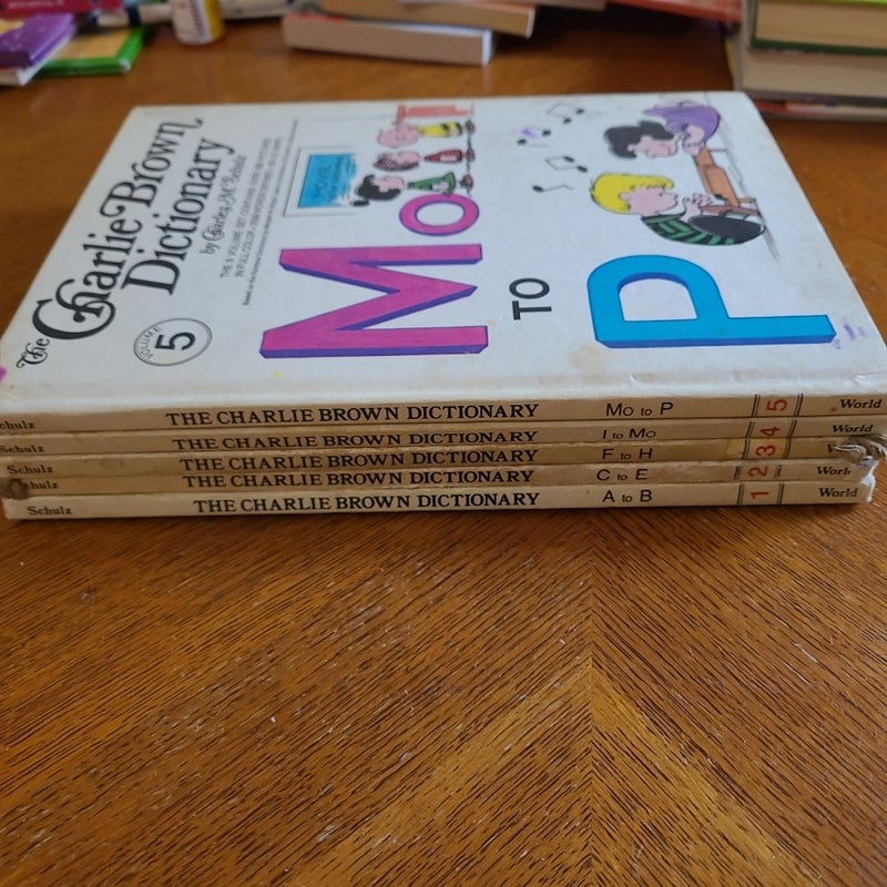 The Charlie Brown Dictionary,  bundle, lot, set of 7
