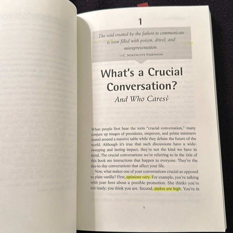 Crucial Conversations: Tools for Talking When Stakes Are High