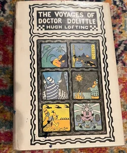 Vintage Book The Voyages of Dr Dolittle 1950 Harcover Hugh Lofting 35th Printing
