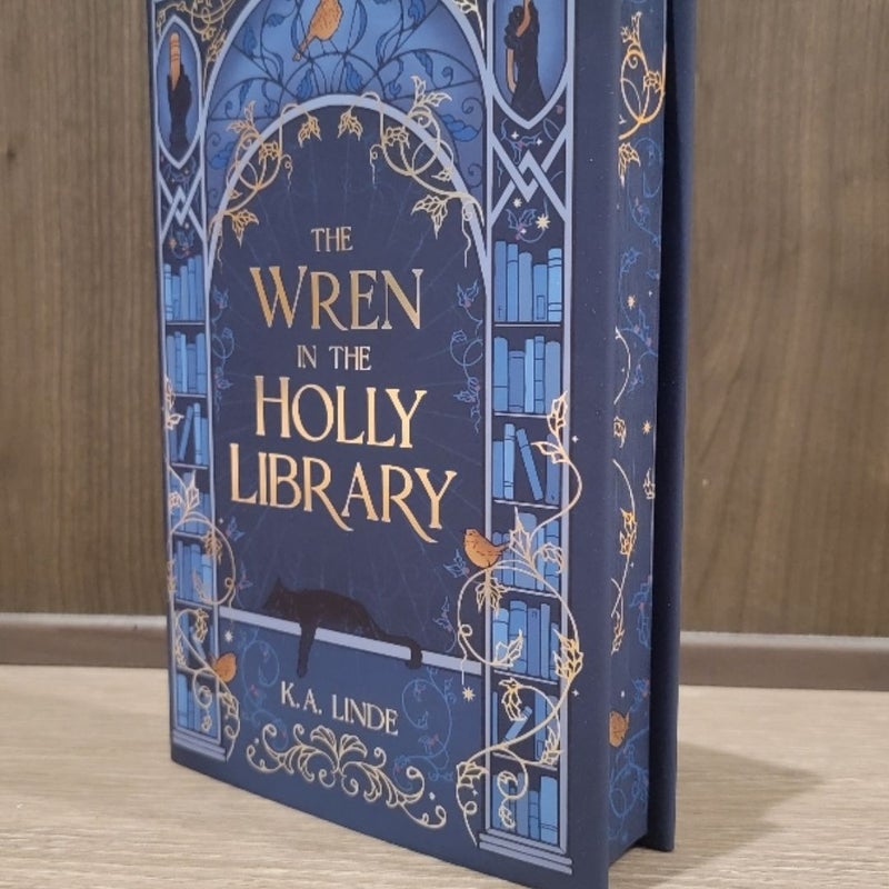 Wren in the Holly Library 