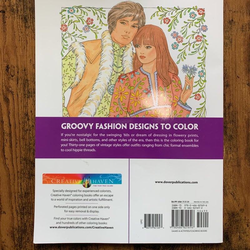 Fabulous Fashions of the 1960 Coloring Book