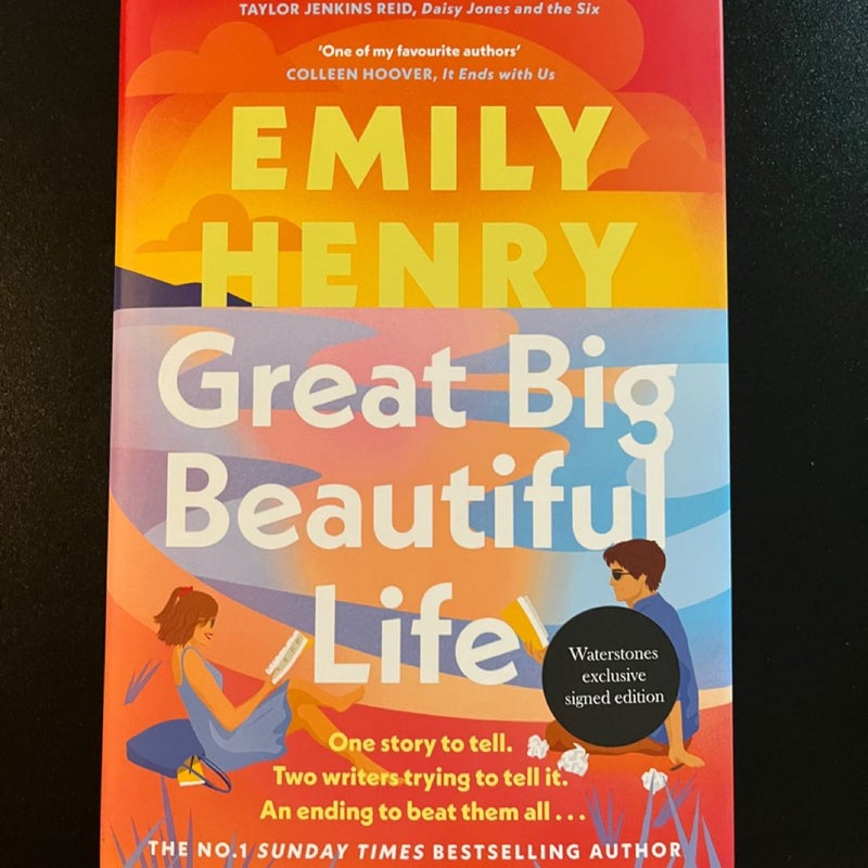 Waterstones signed Great Big Beautiful Life 