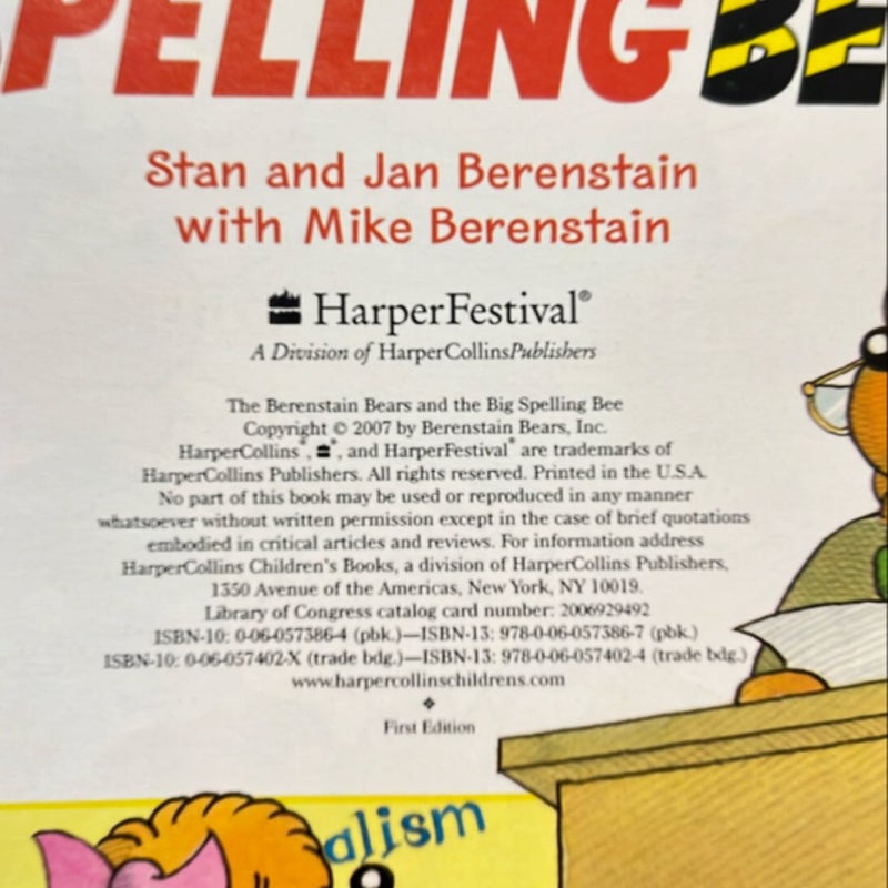 The Berenstain Bears and the Big Spelling Bee