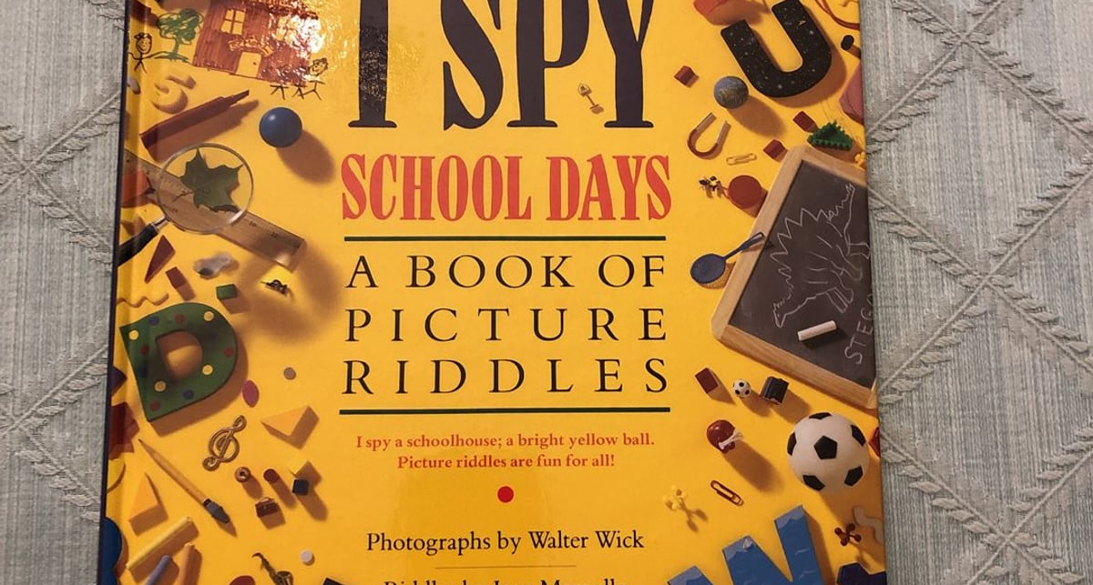 I Spy School Days: A Book Of Picture Riddles By Jean Marzollo - Hardcover, Acceptable Condition