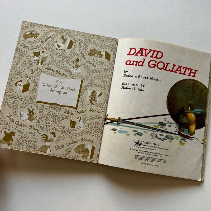 Little Golden Book: David And Goliath