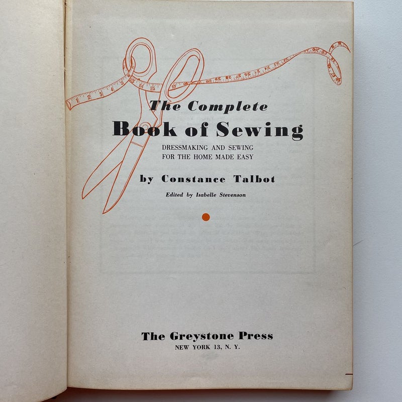 The Complete Book of Sewing - Vintage