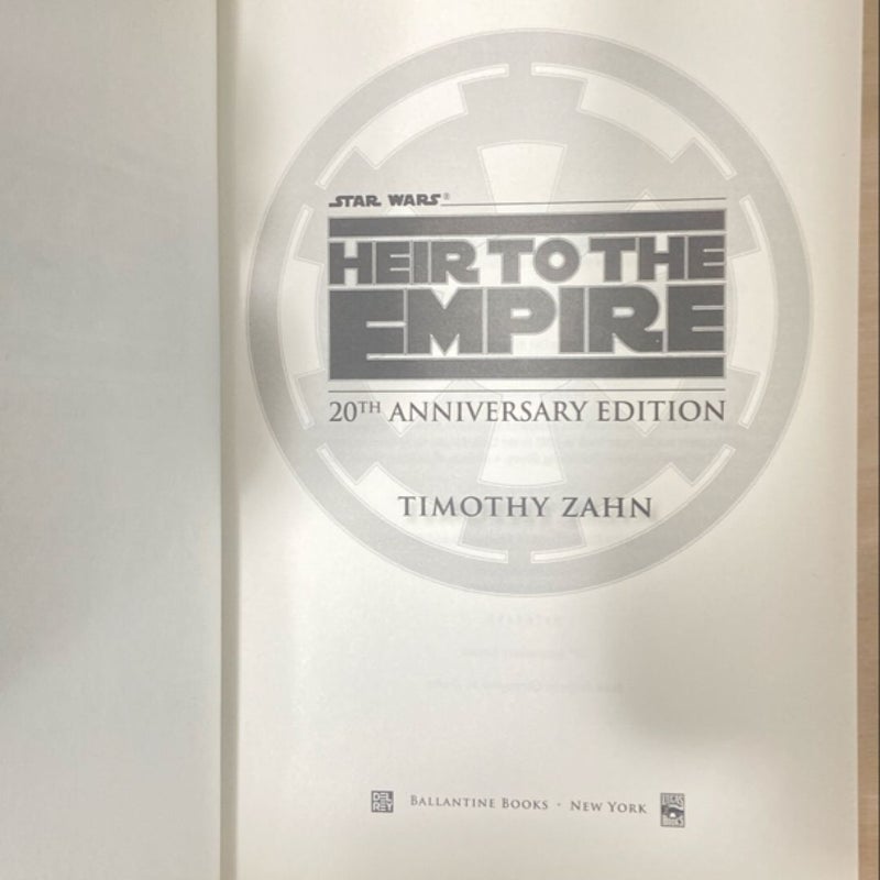 Star Wars Heir to the Empire (20th Anniversary Edition)