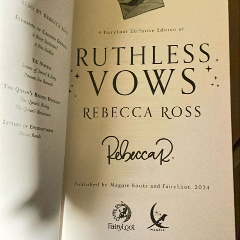 Ruthless Vows Fairyloot Edition