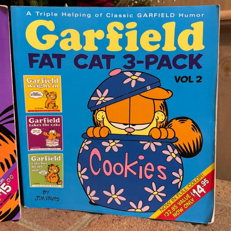 Garfield Fat Cat 3-Pack Paperback Book Bundle