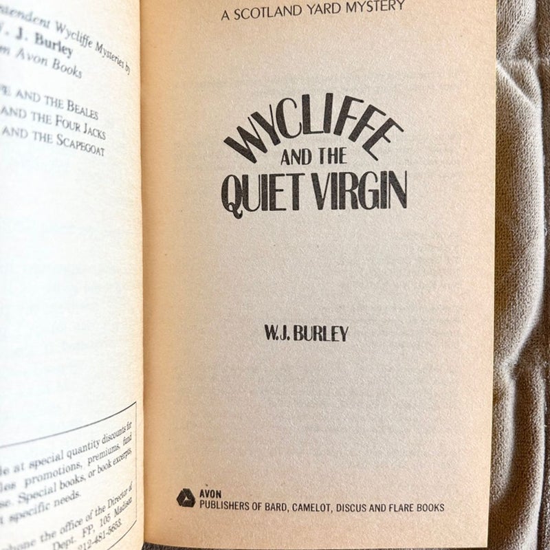 Wycliffe and the Quiet Virgin  1467