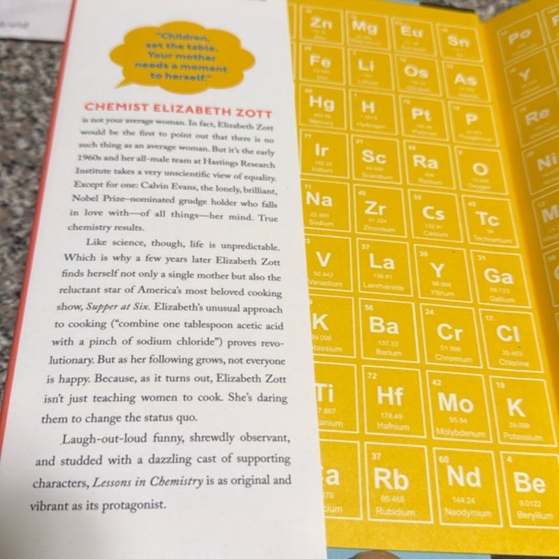 Lessons in chemistry B&N exclusive edition 3rd printing