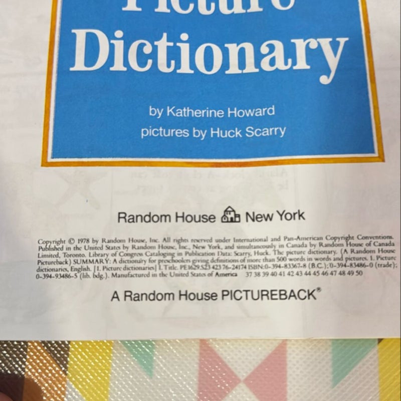 My First Picture Dictionary